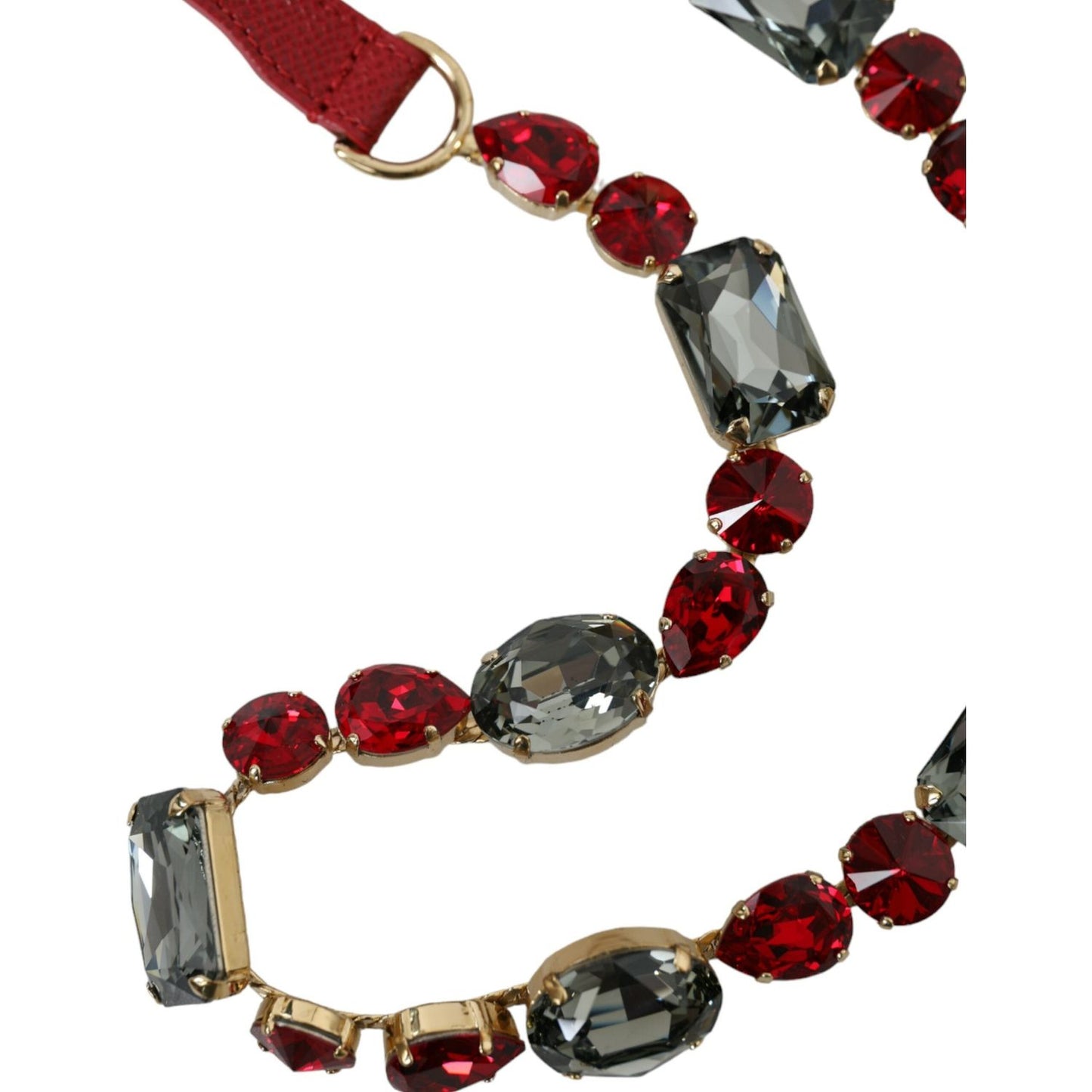 Dolce & Gabbana Radiant Red Crystal Buckle Waist Belt Dolce & Gabbana