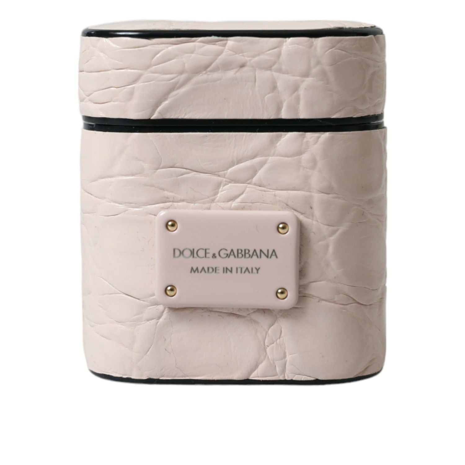 优雅的浅粉色皮革 Airpod 保护套
