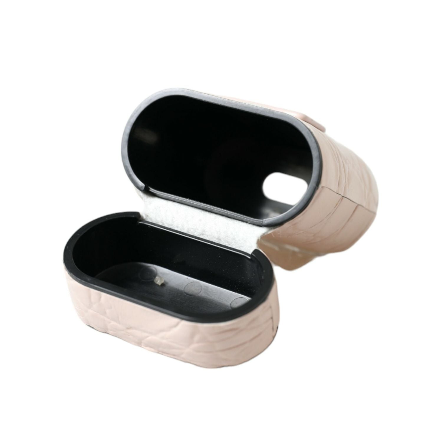 优雅的浅粉色皮革 Airpod 保护套