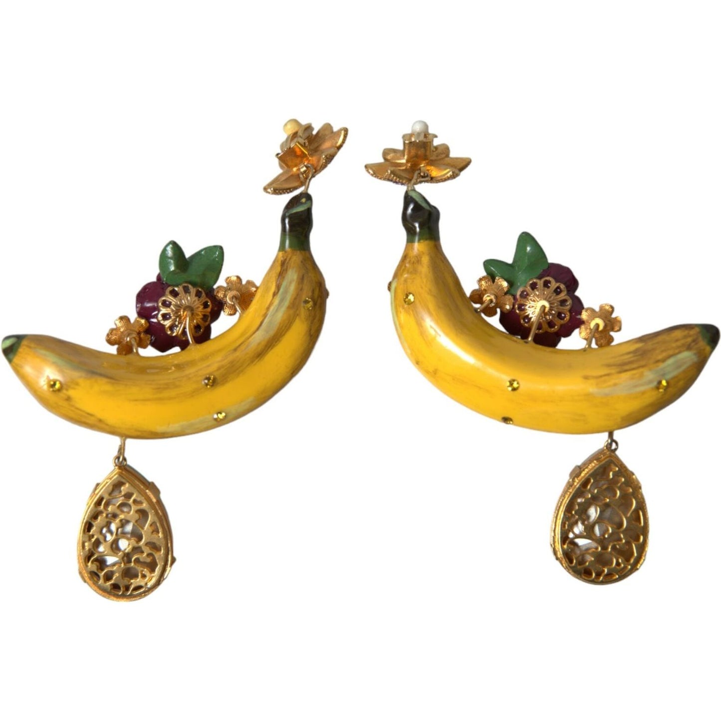 Dolce & Gabbana Chic Clip-on Banana Dangle Earrings Earrings Dolce & Gabbana