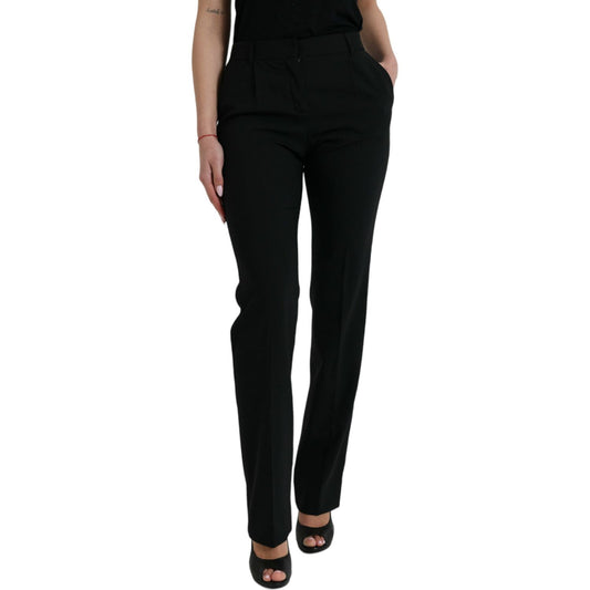 Dolce & Gabbana Elegant Tapered Wool Trousers Dolce & Gabbana