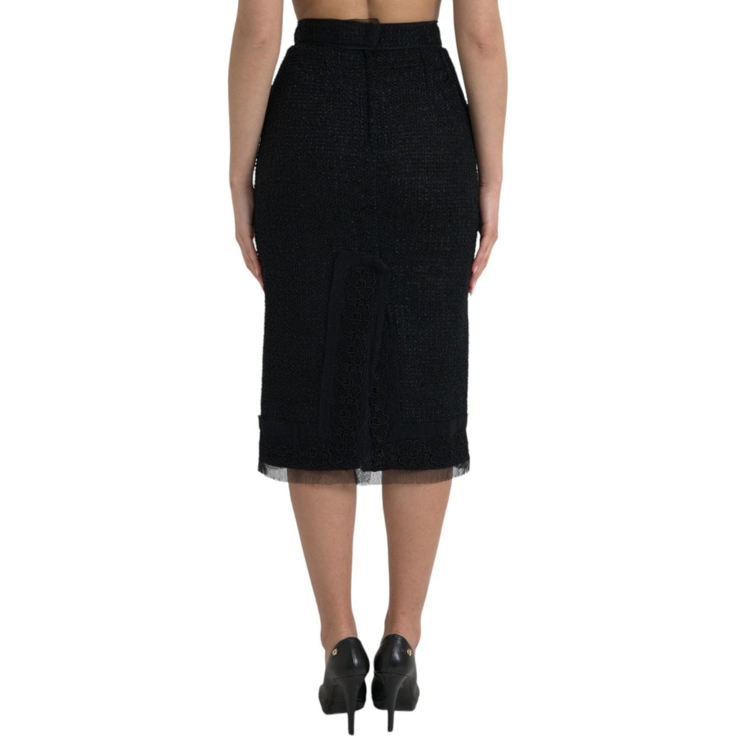 Dolce & Gabbana Elegant High Waist Midi Skirt Dolce & Gabbana