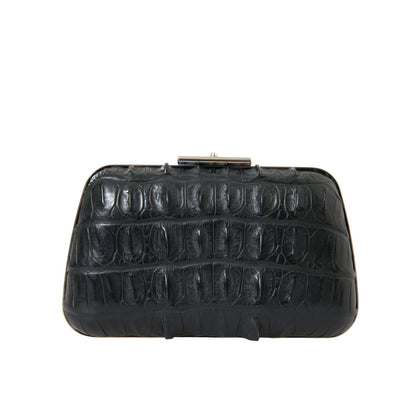 Balenciaga Black Exotic Skin Leather Shoulder Crossbody Box Clutch Bag 1728,3% Lamb Leather,67345645728,Bags,Balenciaga,Black,Clutch Bags - Bags,Crossbody Bags - Women - Bags,Material: 97% Crocodile skin,New with tags,Shoulder Bags - Bags,Women,Women - Ba
