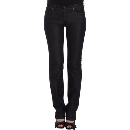 Ermanno Scervino Black Slim Jeans Denim Pants Skinny Leg Stretch Ermanno Scervino