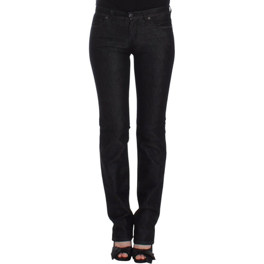 Ermanno Scervino Black Slim Jeans Denim Pants Skinny Leg Stretch Ermanno Scervino
