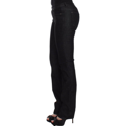 Ermanno Scervino Black Slim Jeans Denim Pants Skinny Leg Stretch Ermanno Scervino