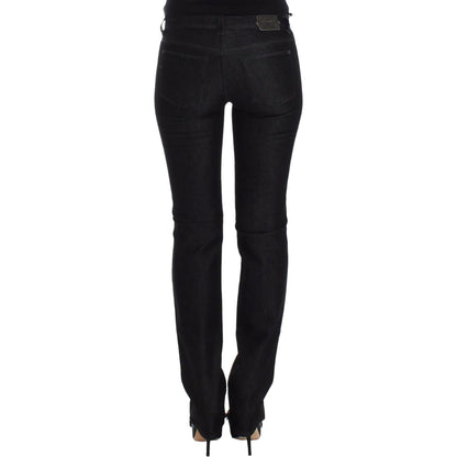 Ermanno Scervino Black Slim Jeans Denim Pants Skinny Leg Stretch Ermanno Scervino