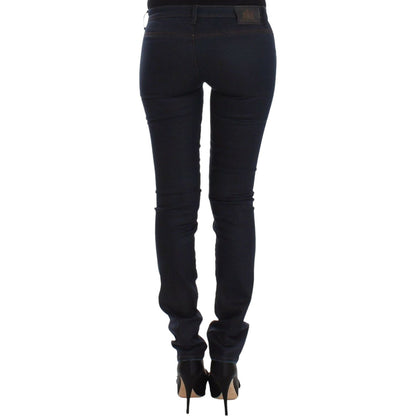 Ermanno Scervino Blue Slim Jeans Denim Pants Skinny Leg Stretch Ermanno Scervino