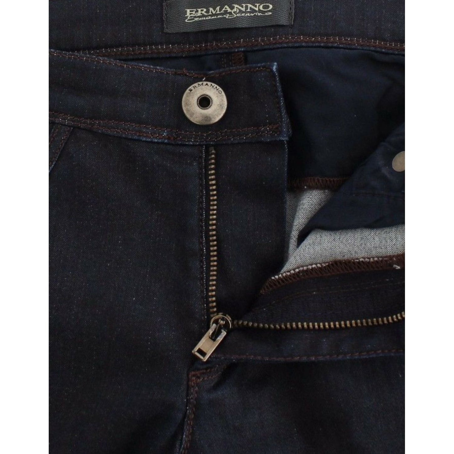 Ermanno Scervino Blue Slim Jeans Denim Pants Skinny Leg Stretch Ermanno Scervino