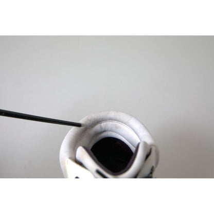 Dolce & Gabbana White Vulcano Trekking Ankle Boots Shoes Dolce & Gabbana