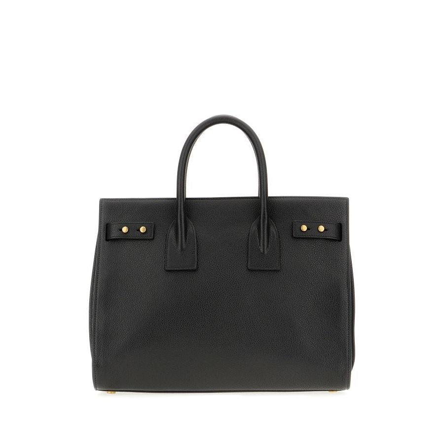 Saint Laurent Black Calf Leather Sac De Jour Handbag Saint Laurent