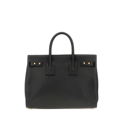 Saint Laurent Black Calf Leather Sac De Jour Handbag Saint Laurent