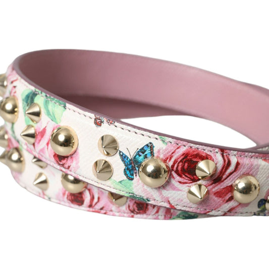 Dolce & Gabbana Pink Floral Handbag Accessory Shoulder Strap Dolce & Gabbana