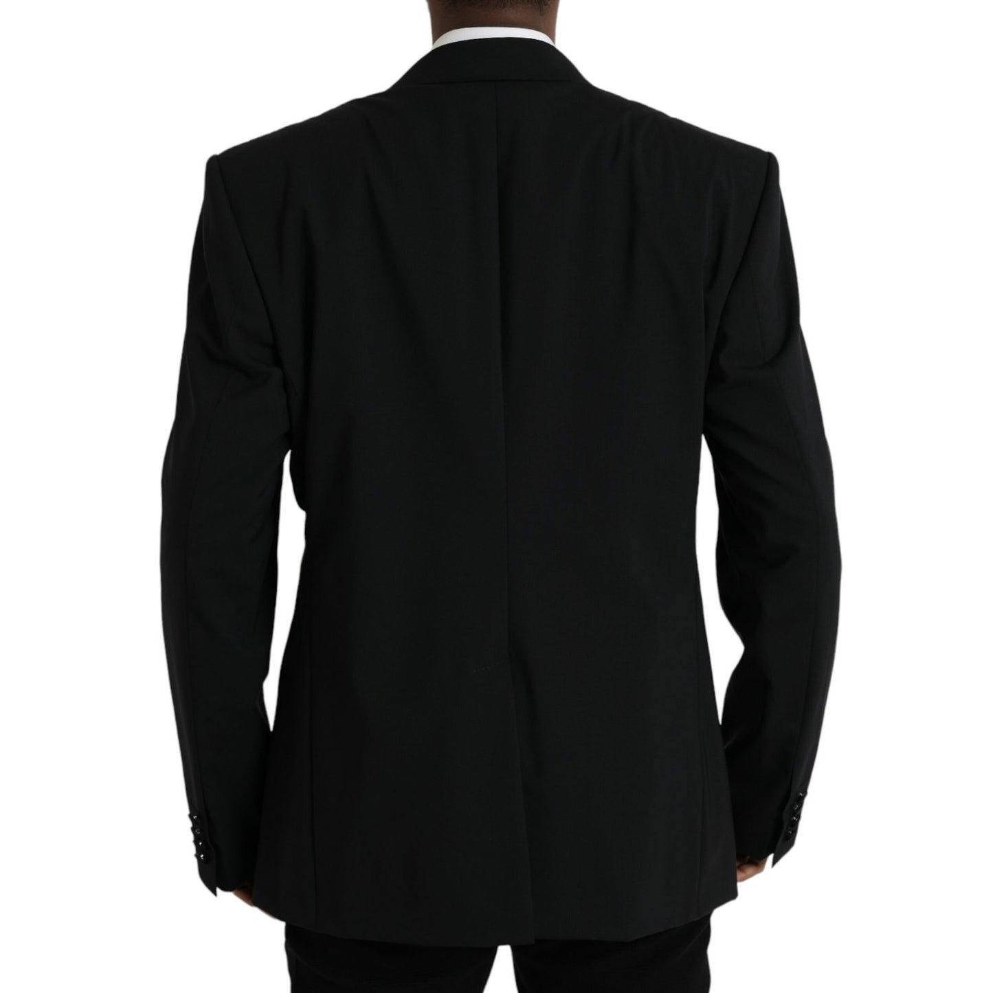 Dolce & Gabbana Black SICILIA Single Breasted Coat Blazer
