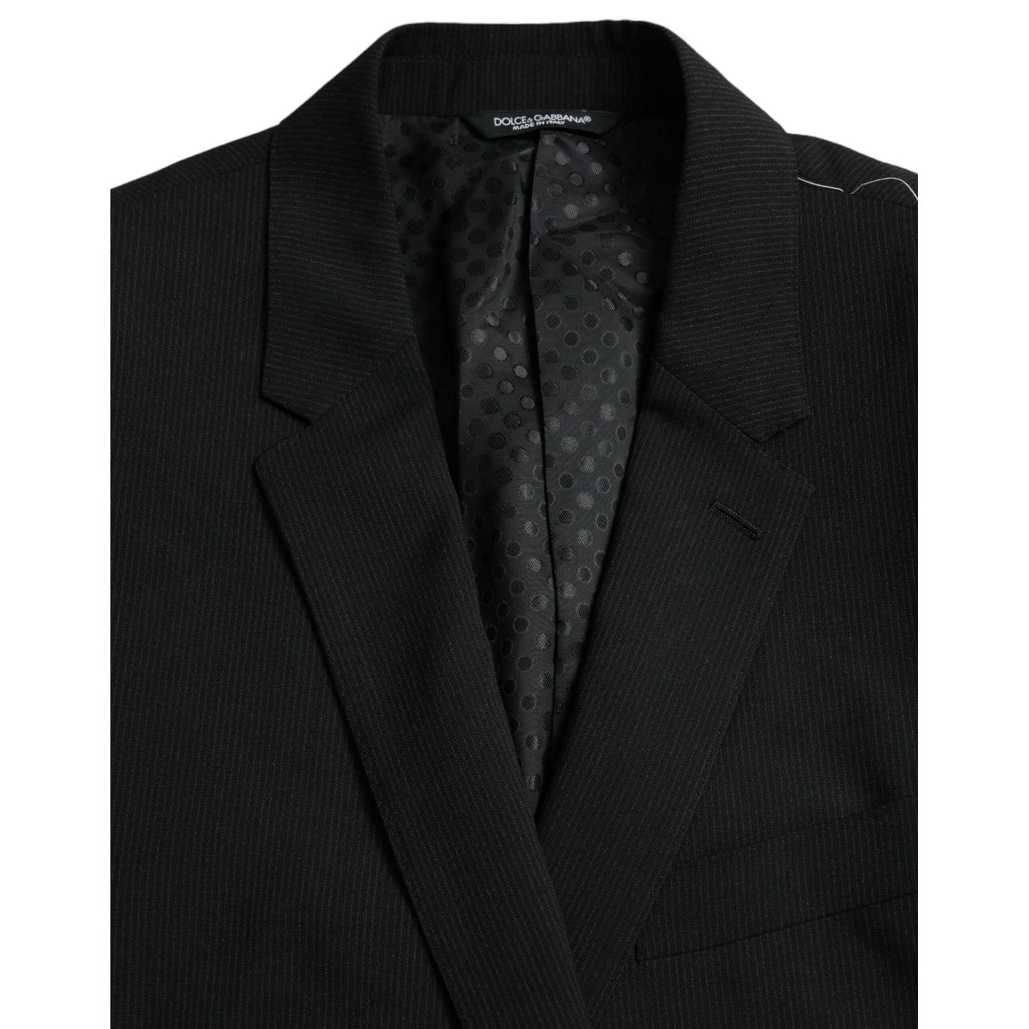 Dolce & Gabbana Blue MARTINI Shawl Single Breasted Blazer