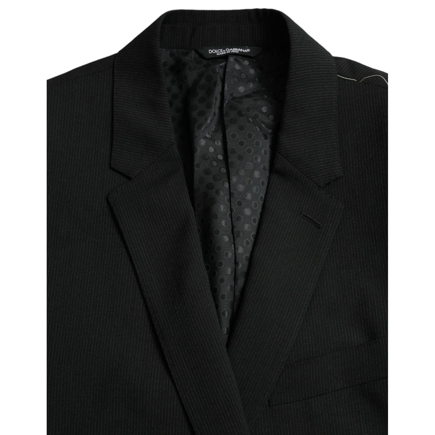Dolce & Gabbana Blue MARTINI Shawl Single Breasted Blazer