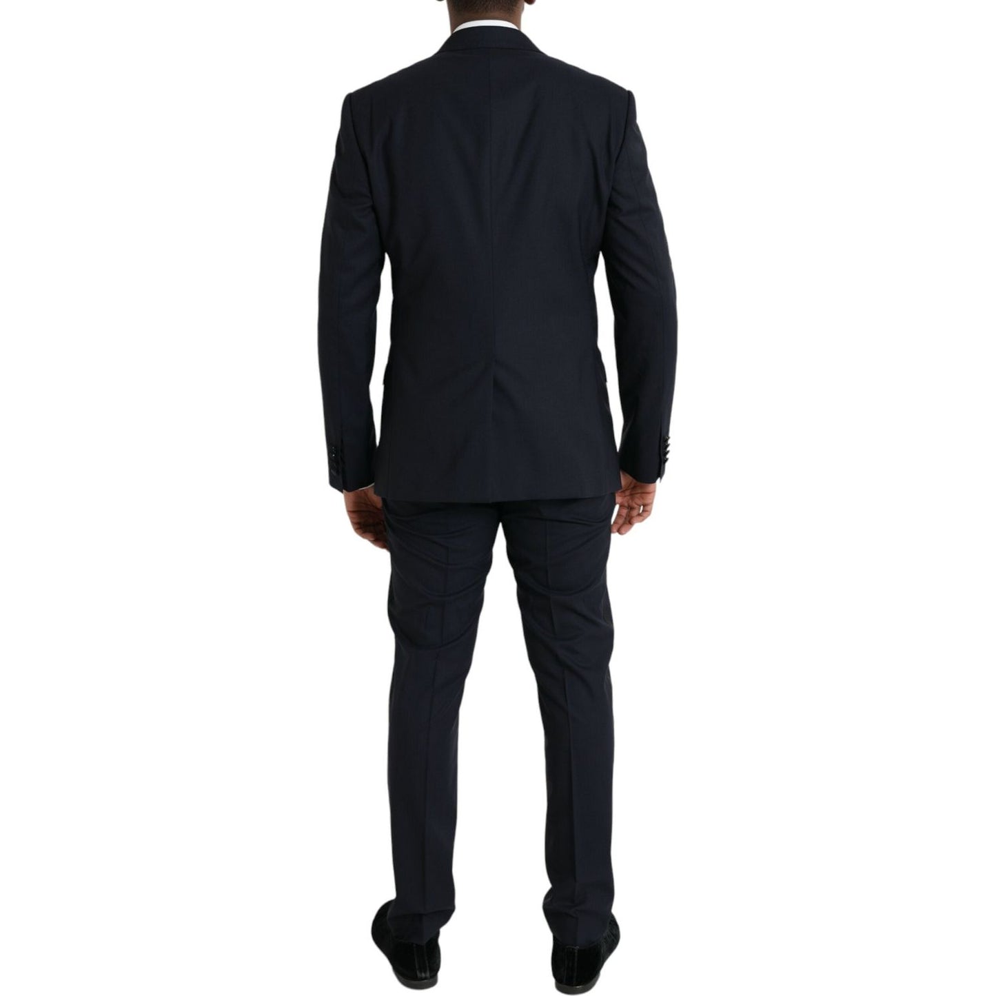 Dolce & Gabbana Dark Blue MARTINI Wool Formal 3 Piece Suit Dolce & Gabbana