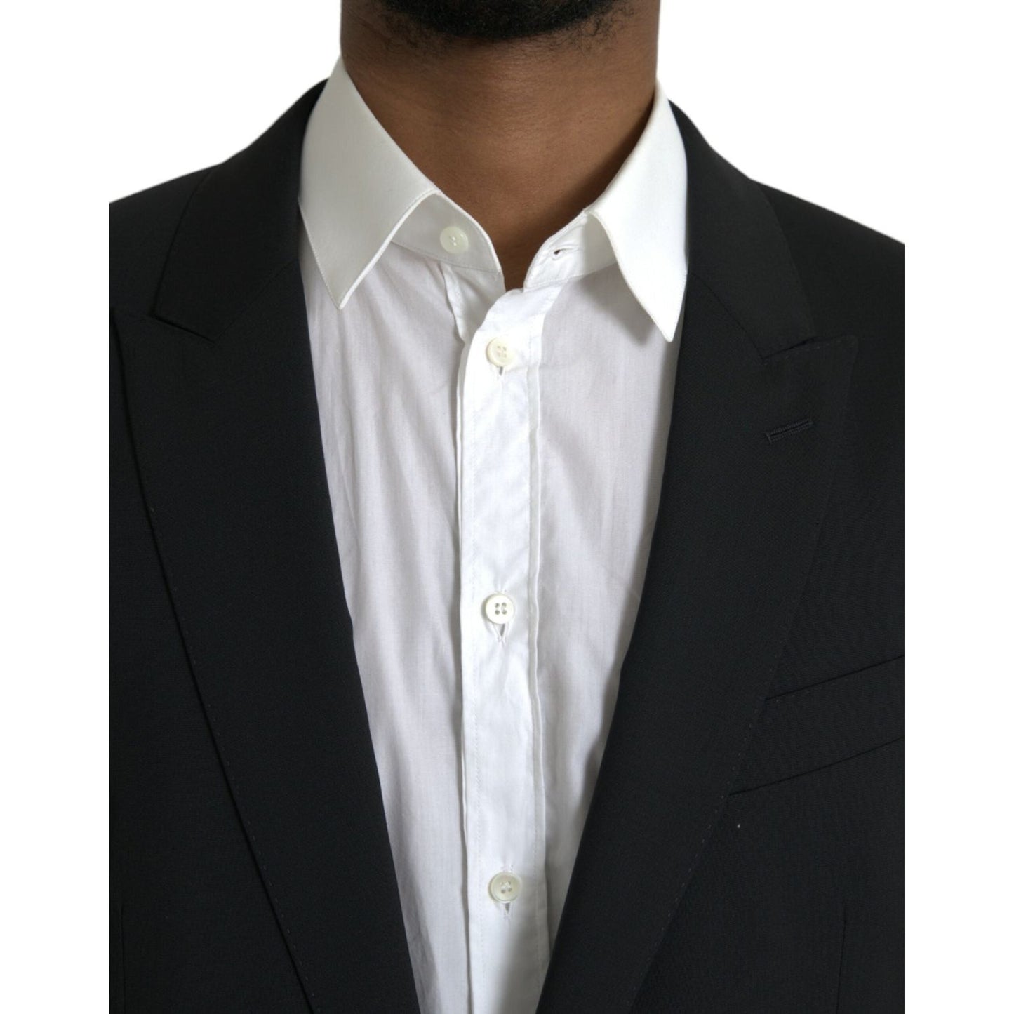 Dolce & Gabbana Black Wool MARTINI Formal 2 Piece Suit Dolce & Gabbana