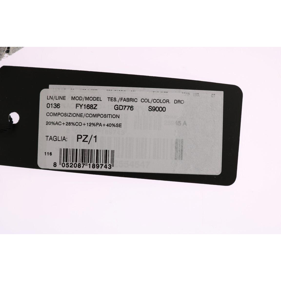 مشبك شعر أنيق من دولتشي آند غابانا مزين بالزهور باللونين الأبيض والأسود