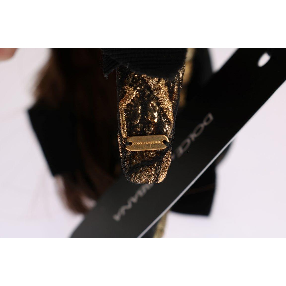 水晶装饰金棕色王冠头带