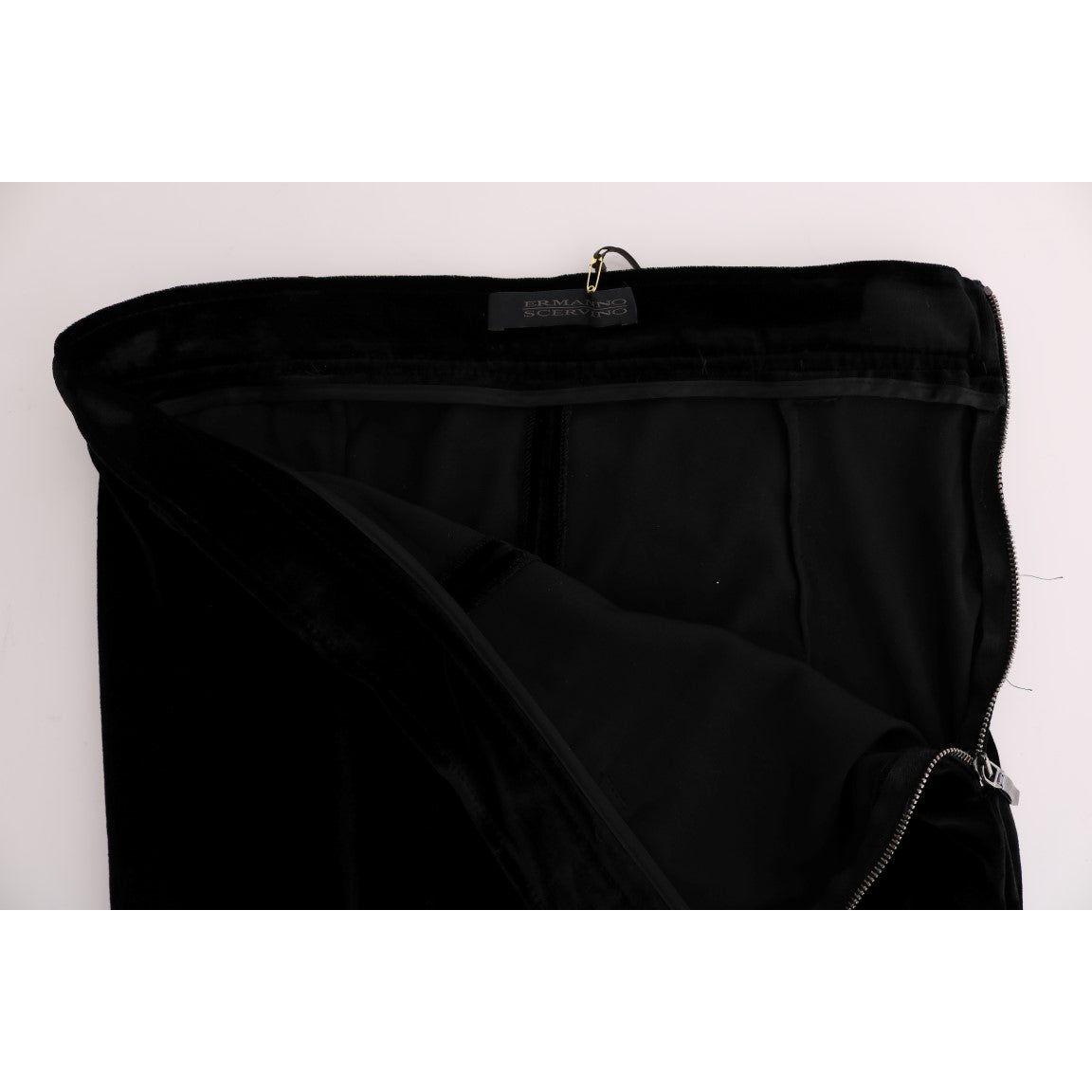 بنطلون أسود أنيق بخصر مرتفع من Ermanno Scervino