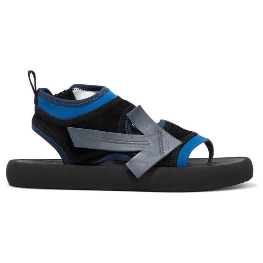 Off-White Chic Neoprene and Suede Sandals in Blue Off-White