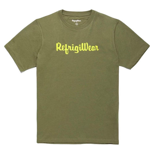 Refrigiwear Army Cotton Tee with Contrast Logo Refrigiwear