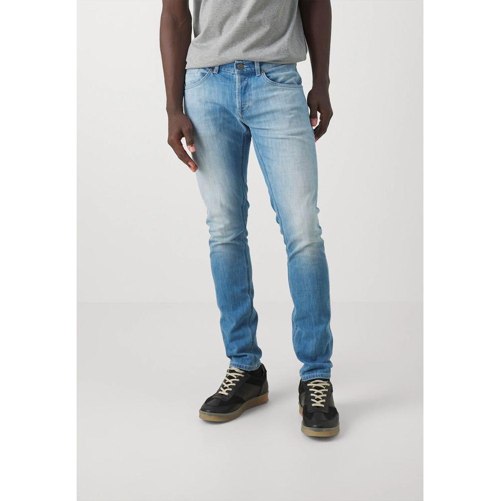 Dondup Sleek Light Blue Stretch Denim for Men Dondup