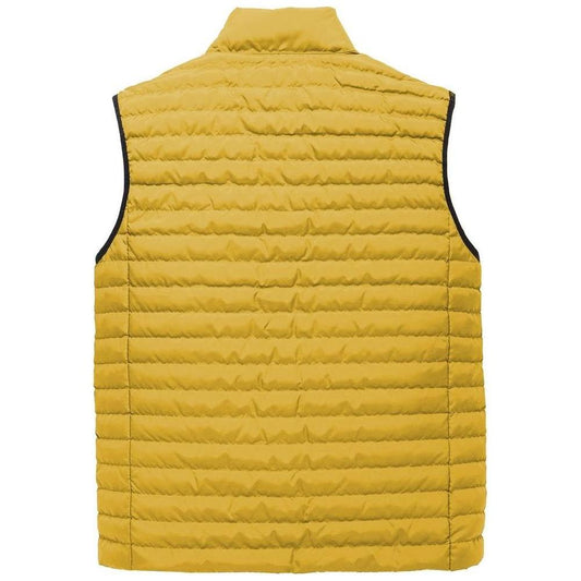 Refrigiwear Yellow Polyester Men Vest Refrigiwear