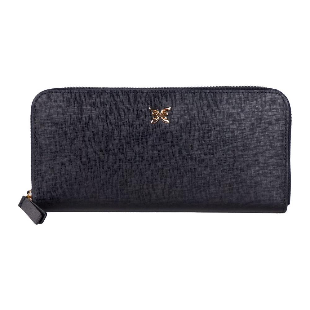 Ungaro Elegant Leather Zippered Wallet in Classic Black Ungaro