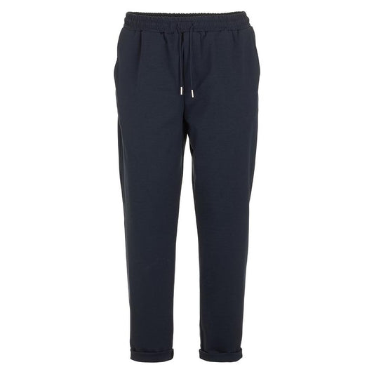 Fred Mello Elegant Blue Cotton Blend Trousers Fred Mello