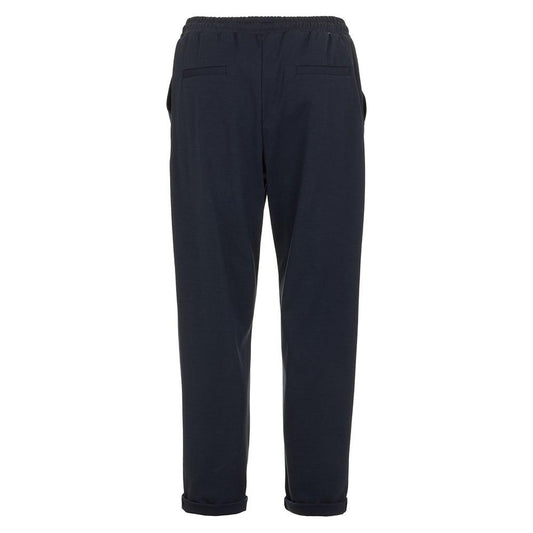 Fred Mello Elegant Blue Cotton Blend Trousers Fred Mello