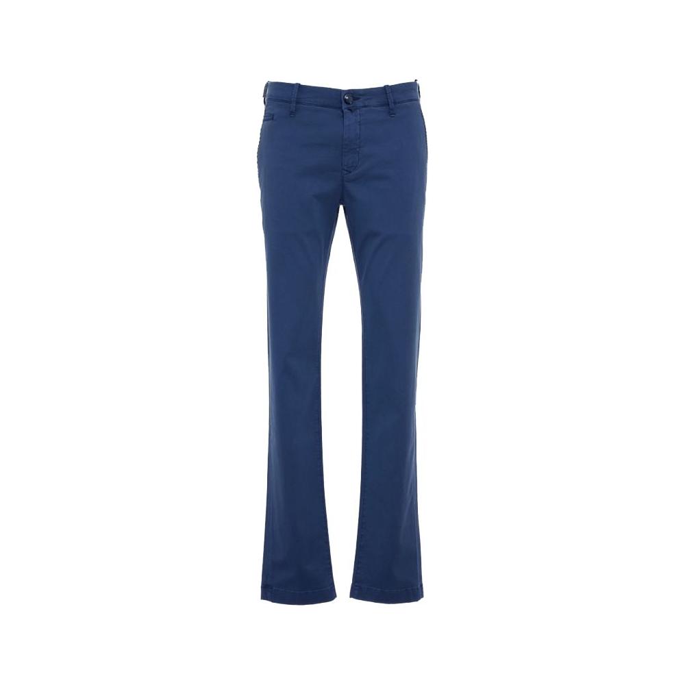 Jacob Cohen Elegant Slim Fit Chino Trousers in Blue Jacob Cohen