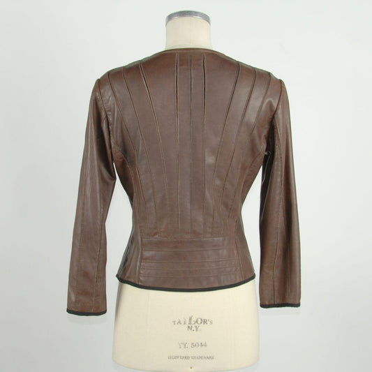 Emilio Romanelli Sleek Slim-Fit Leather Jacket Emilio Romanelli