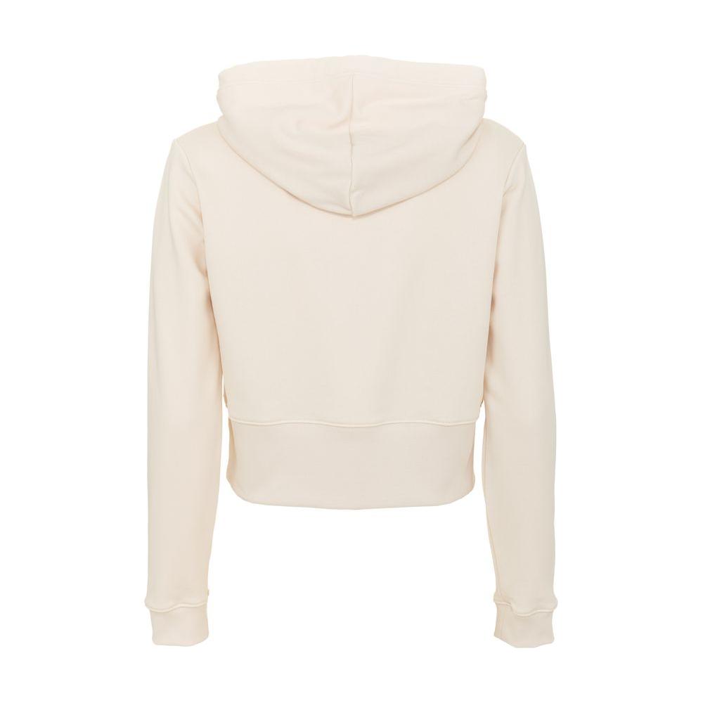 Imperfect Beige Cotton Womens Hoodie Imperfect