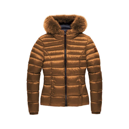 Refrigiwear Brown Polyamide Women's Jacket Refrigiwear Saddle Brown