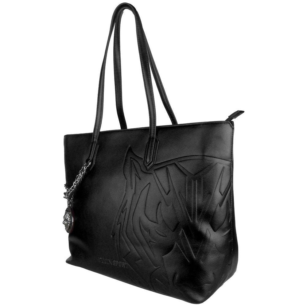 Plein Sport Black Polyethylene Women Shoulder Bag WOMAN TOTES Plein Sport