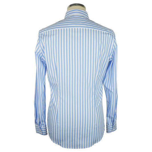 Made in Italy Elegant Striped Milano Cotton Shirt Made in Italy