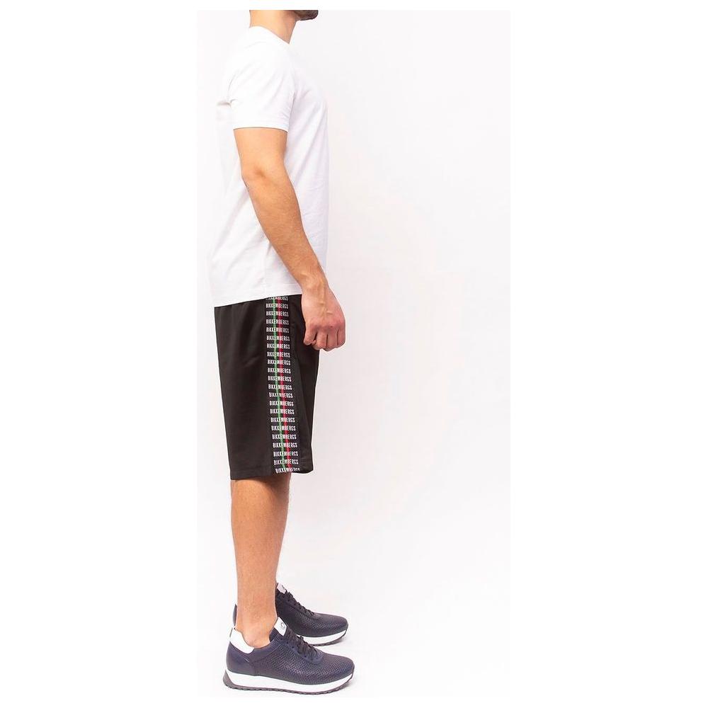 Bikkembergs Sleek Anniversary Striped Bermuda Shorts Bikkembergs