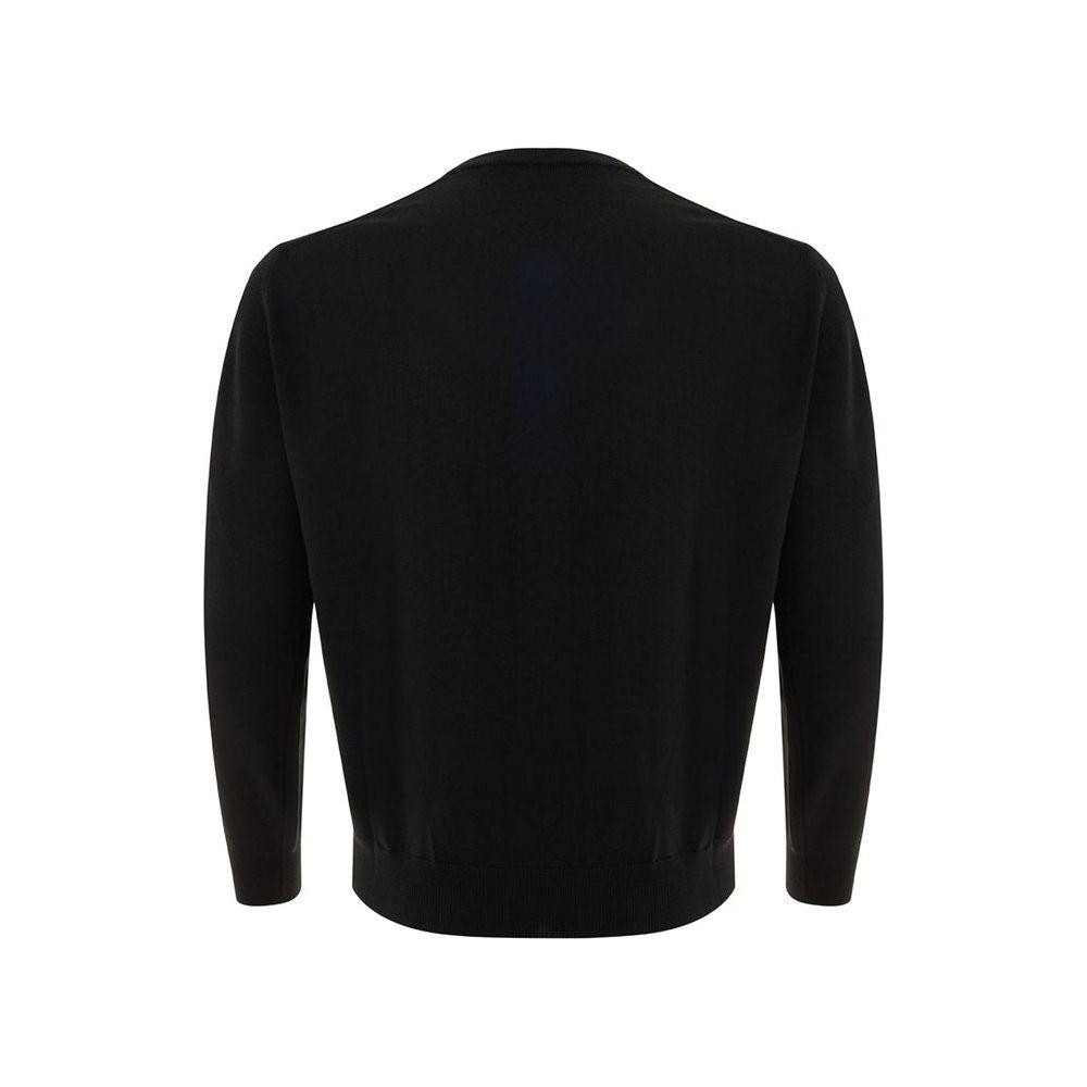 FERRANTE Elegant Black Wool Sweater for Men FERRANTE