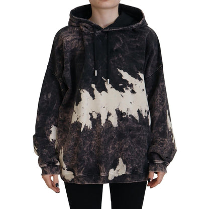 Dsquared² Multicolor Dye Cotton Hoodie Sweatshirt Sweater