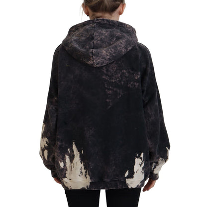 Dsquared² Multicolor Dye Cotton Hoodie Sweatshirt Sweater