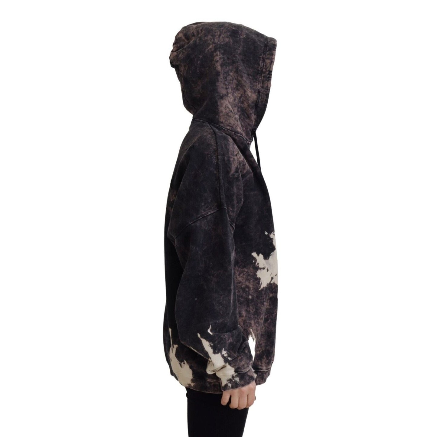 Dsquared² Multicolor Dye Cotton Hoodie Sweatshirt Sweater