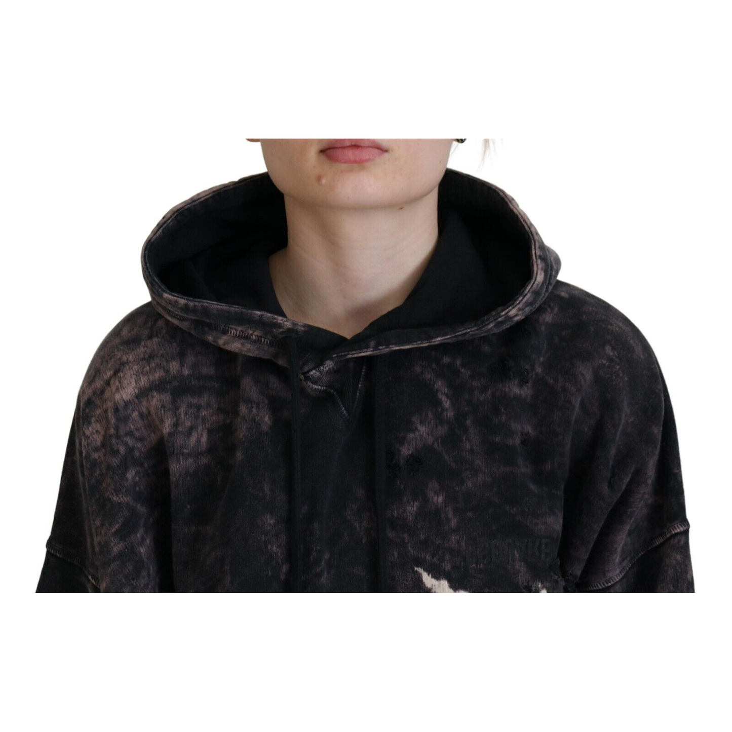 Dsquared² Multicolor Dye Cotton Hoodie Sweatshirt Sweater