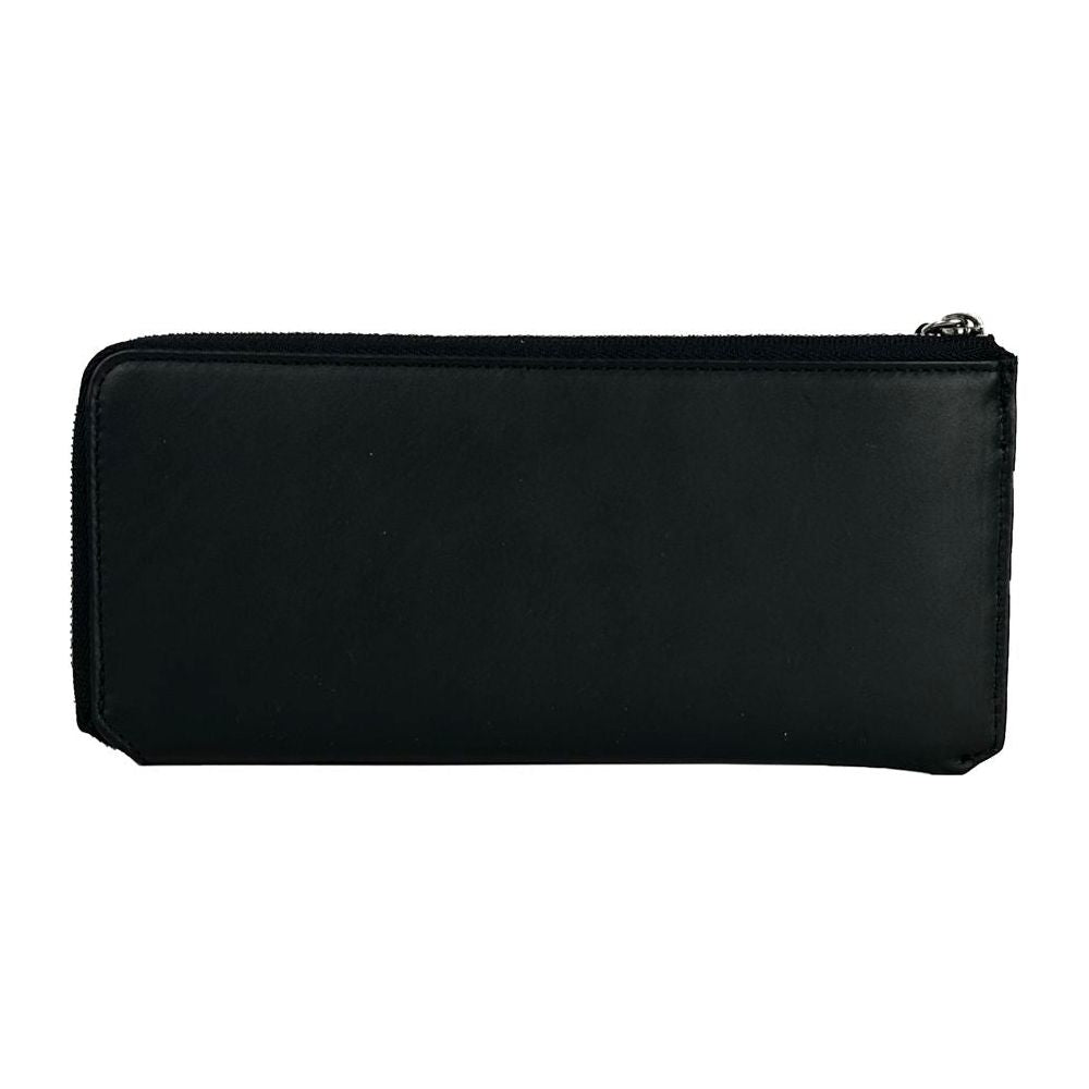 Baldinini Trend Elegant Black Leather Travel Organizer Baldinini Trend