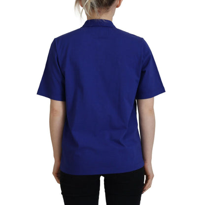 Dsquared² Blue Collared Writings Polo Short Sleeves T-shirt