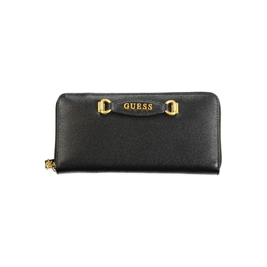 Guess Jeans Black Polyethylene Wallet Guess Jeans