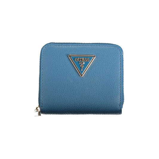 Guess Jeans Blue Polyethylene Wallet Guess Jeans