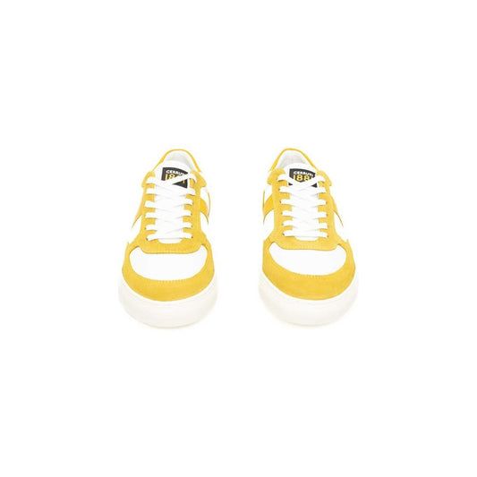 Cerruti 1881 Yellow Leather Mens Sneaker Cerruti 1881