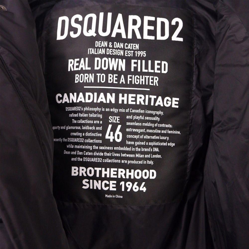 Dsquared² Black Nylon Men Jacket Dsquared²